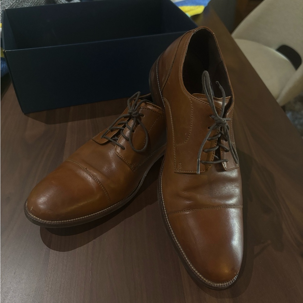 Cole Haan Tan Leather Oxfords